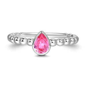 Droplet Promise Ring With Swarovski Zircon For Women