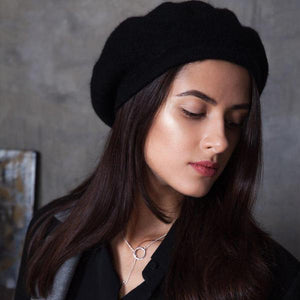 Circle Necklace Women's Necklace Silver Anniversary Gifts