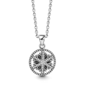 Snowflake Necklace Winter Pendant Necklace Gifts For Her