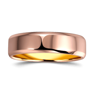 Simple 18K Gold Wedding Ring For Men