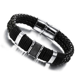 Men's Fashion Bracelet Leather Strip Birthday Gift