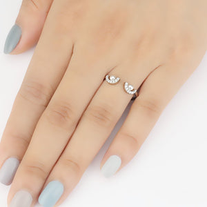 Smiling Eyes Ring Double Peals Ring Gifts