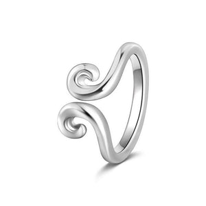 Golden Hoop Simple Silver Band Ring For Men