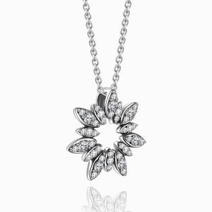 Ice Flower Pendant Necklace Gifts For Girlfriend